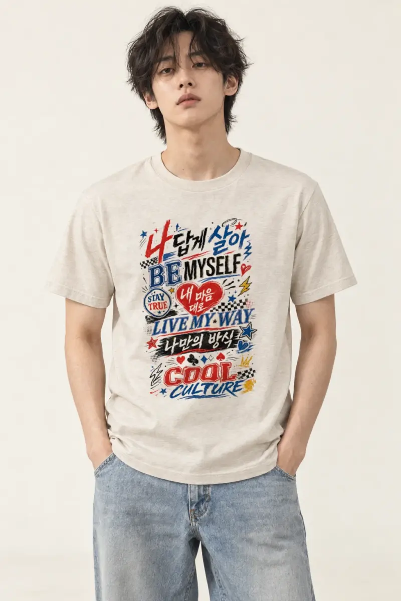"Live My Way" Heavyweight Unisex Crewneck T-shirt