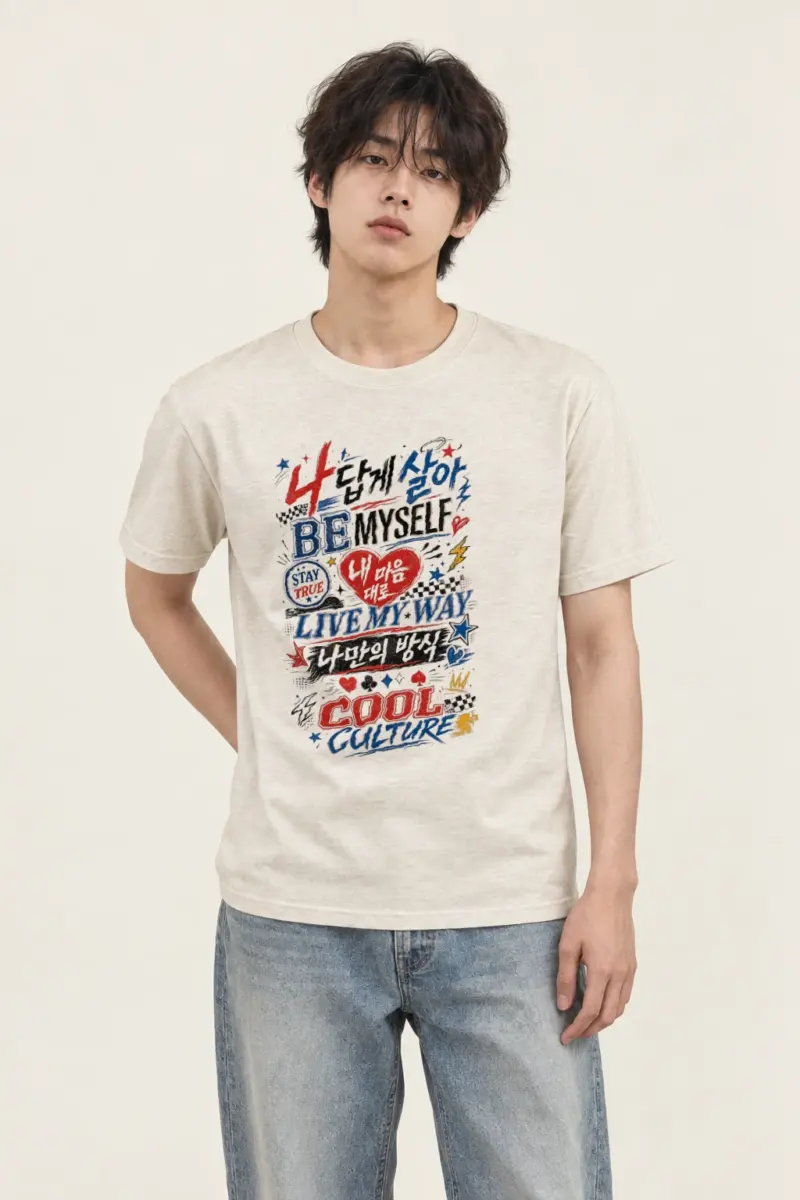 "Live My Way" Heavyweight Unisex Crewneck T-shirt