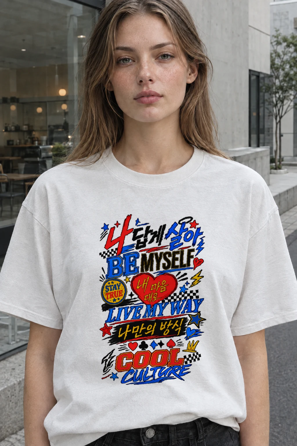 "Live My Way" Heavyweight Unisex Crewneck T-shirt | Gildan 5000