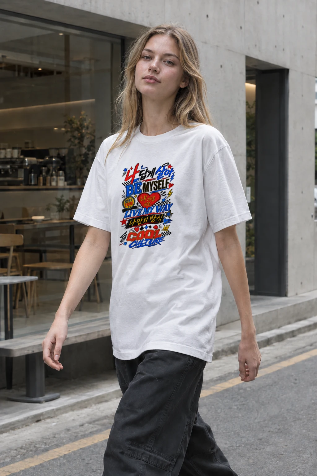 "Live My Way" Heavyweight Unisex Crewneck T-shirt | Gildan 5000