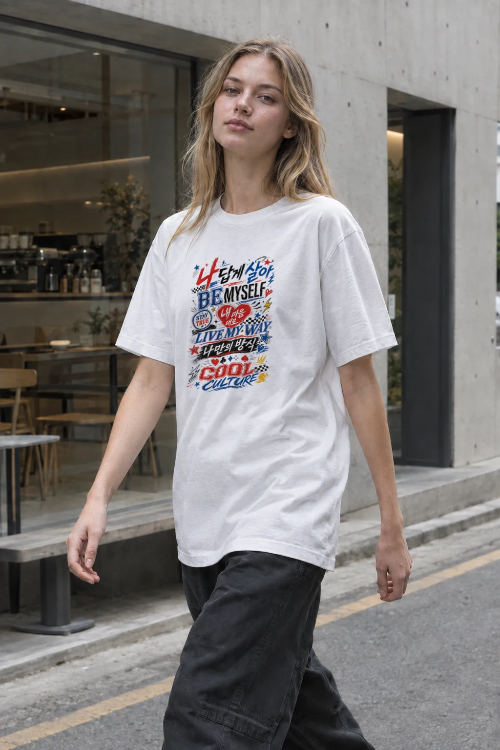 “Live myway” Heavyweight Unisex Crewneck T-shirt | Gildan 5000