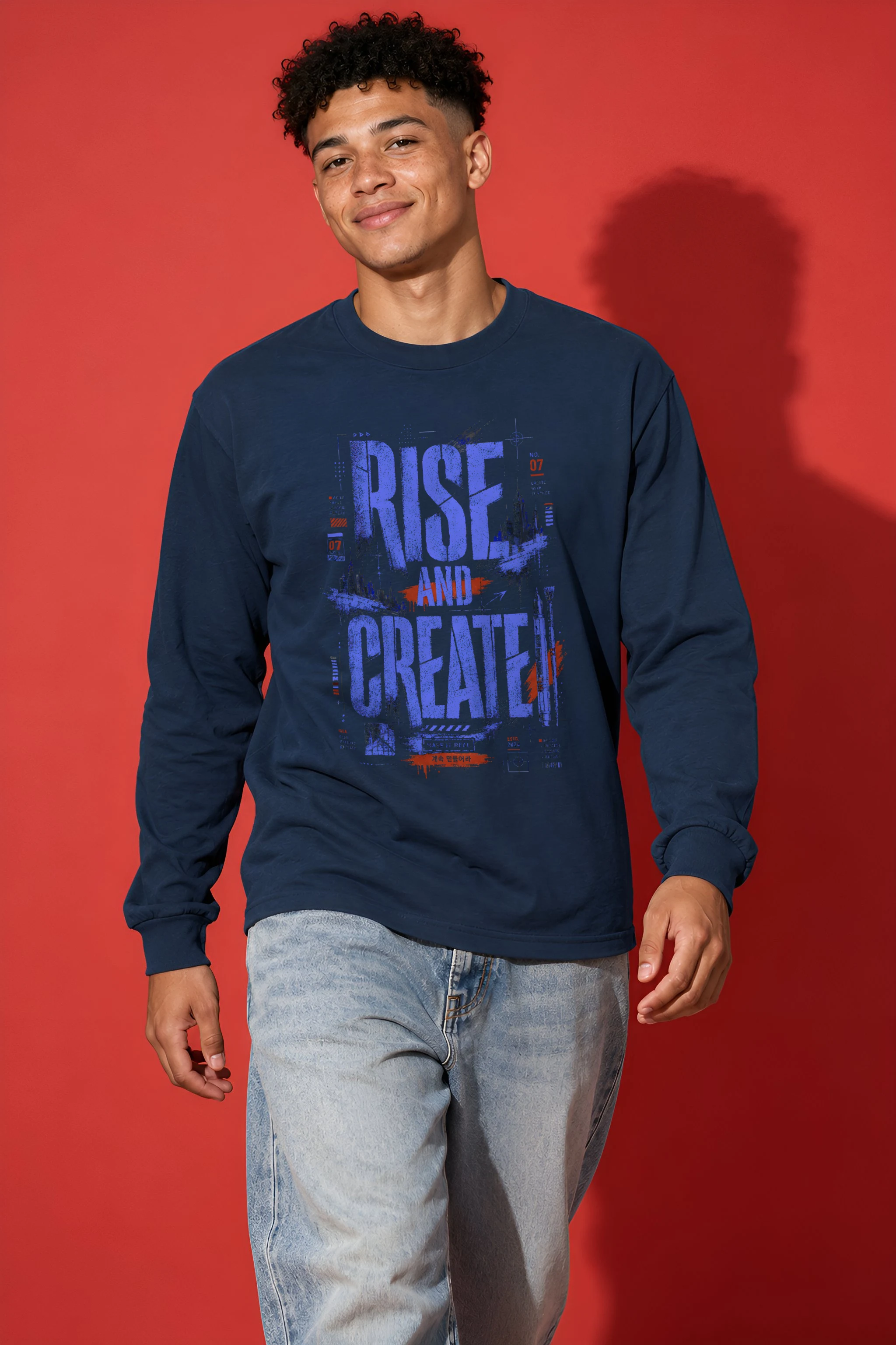 "Make It Real Skyline" Unisex Longsleeve T-shirt