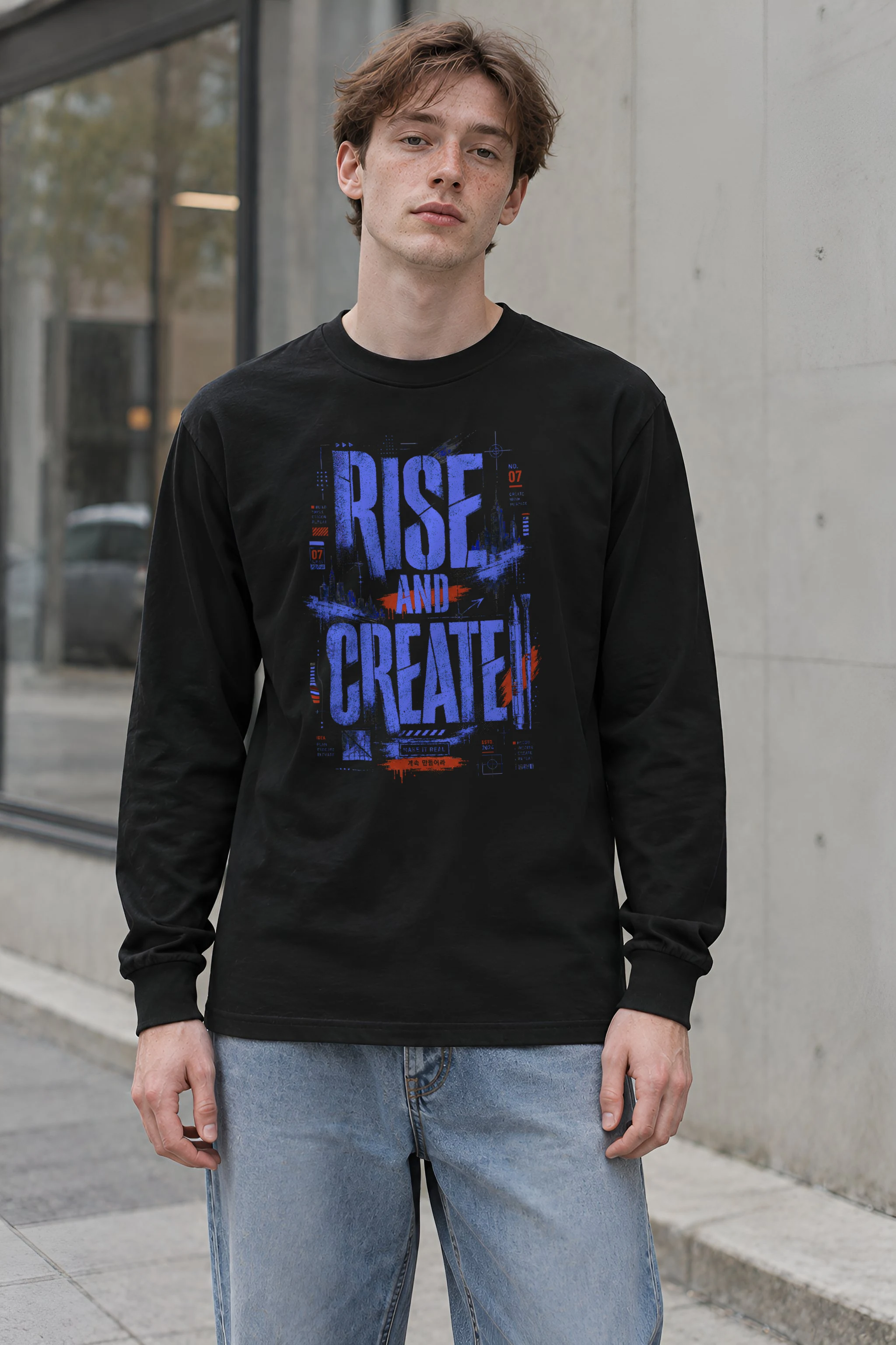 "Make It Real Skyline" Unisex Longsleeve T-shirt