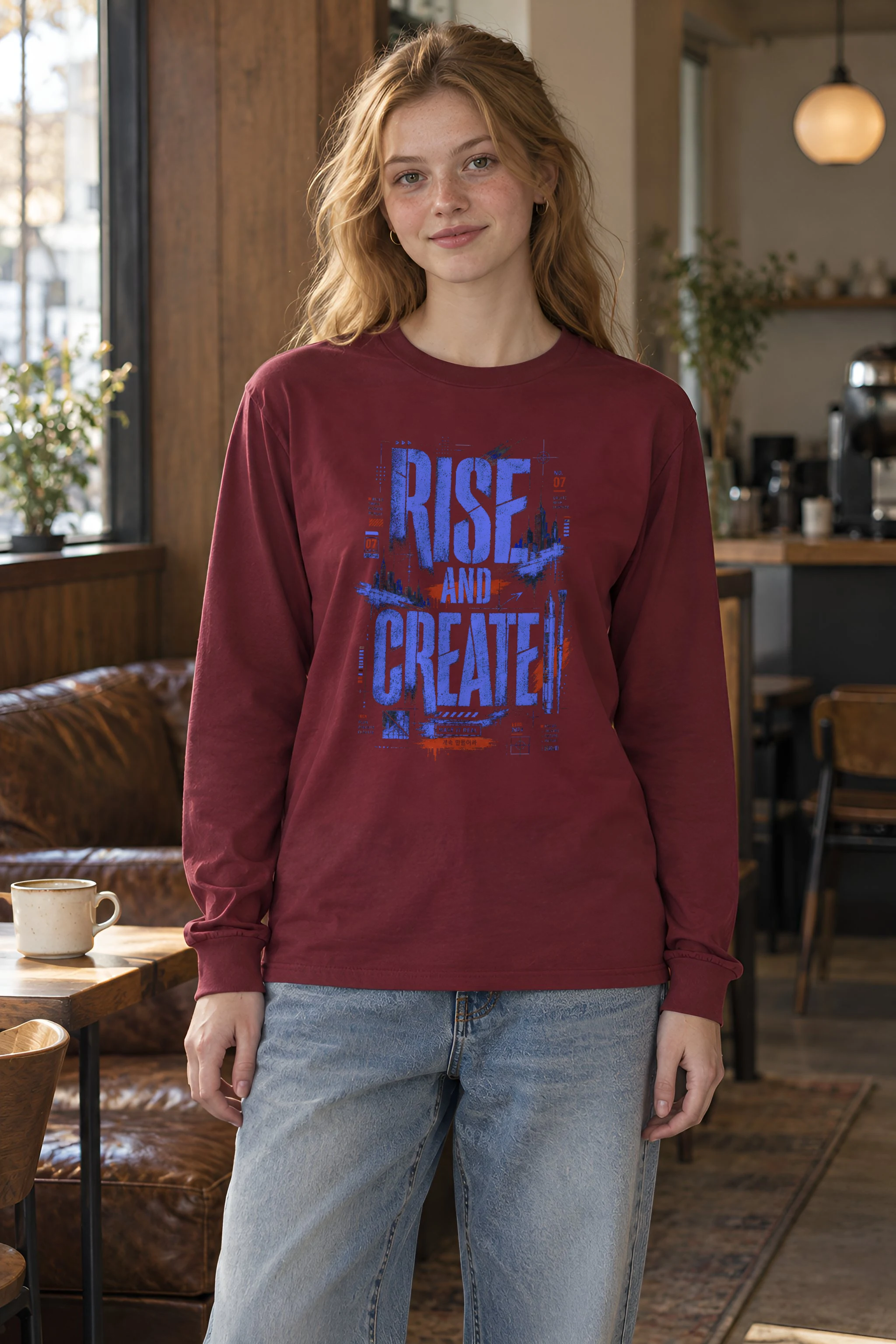 "Make It Real Skyline" Unisex Longsleeve T-shirt