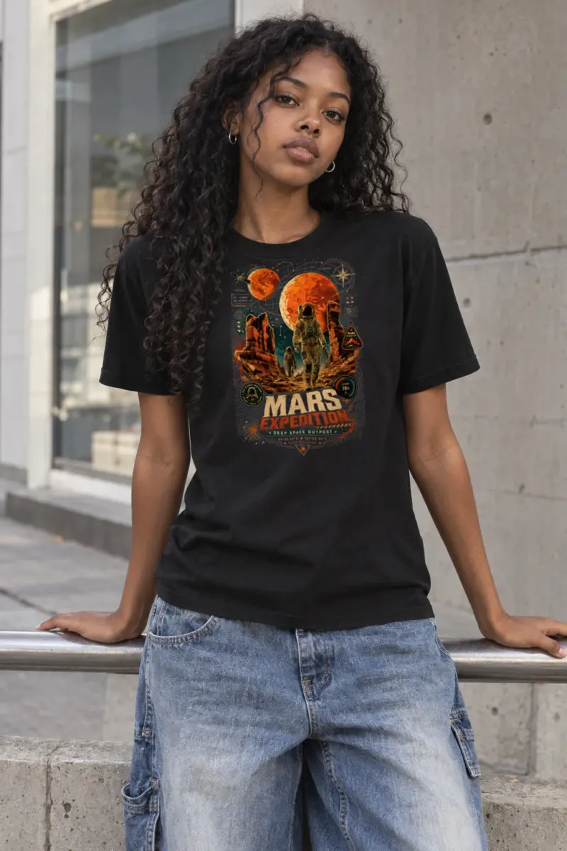 "Mars Expedition" Heavyweight Unisex Crewneck T-shirt