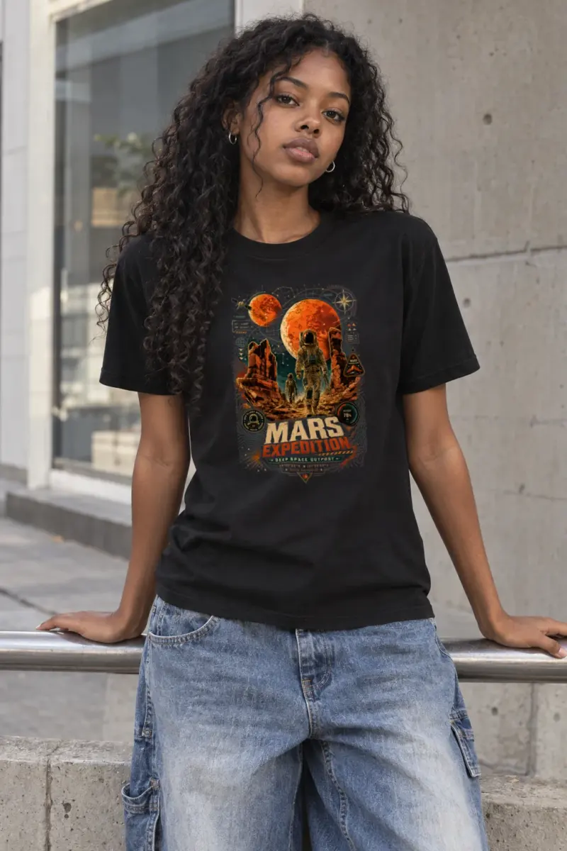 "Mars Expedition" Heavyweight Unisex Crewneck T-shirt