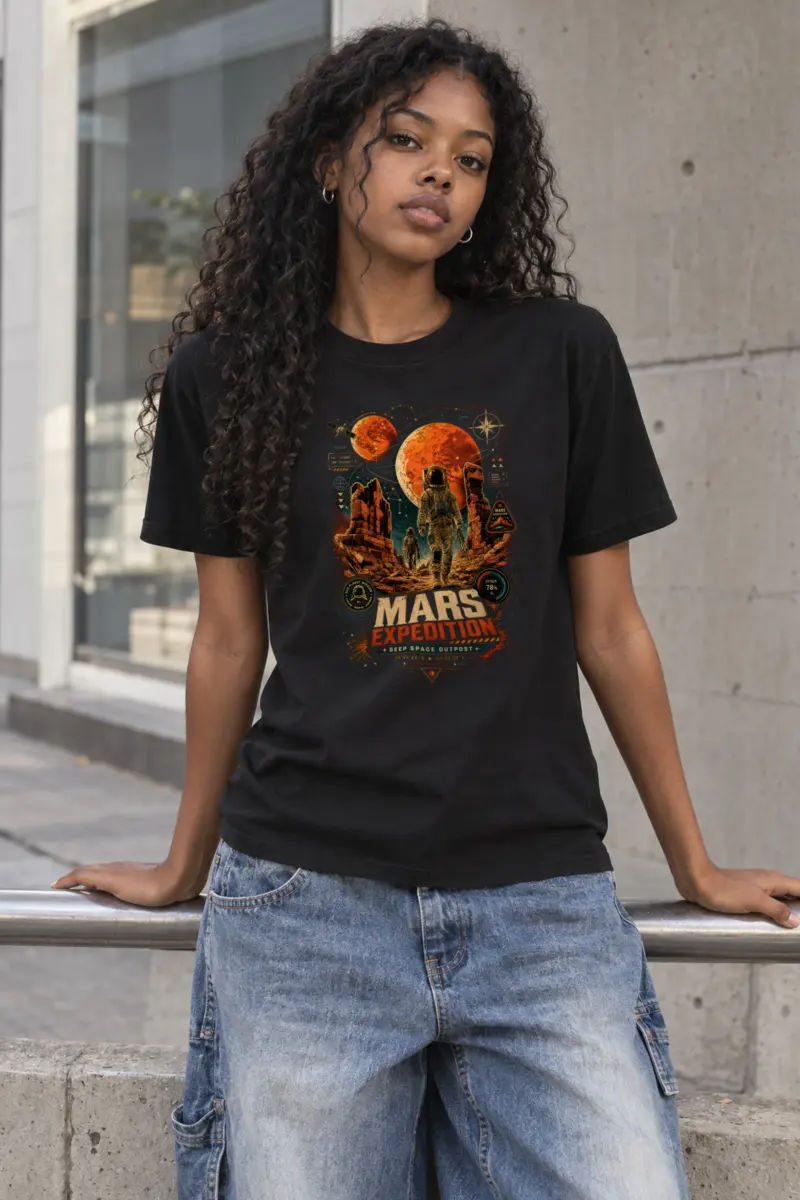 "Mars Expedition" Heavyweight Unisex Crewneck T-shirt