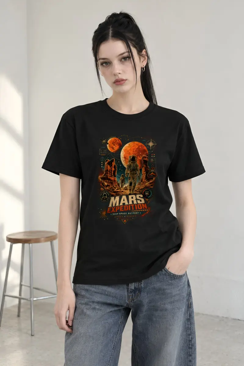 "Mars Expedition" Heavyweight Unisex Crewneck T-shirt