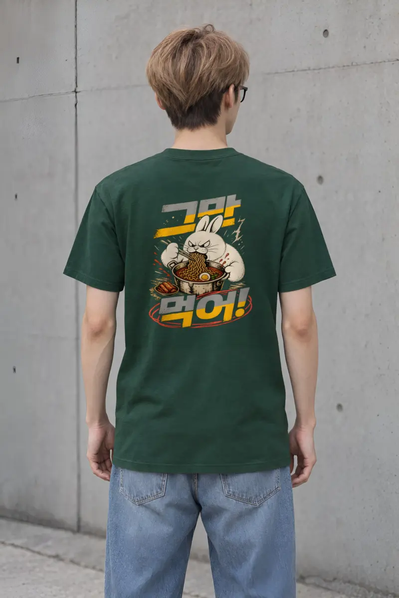 "MIDNIGHT RAMYEON" Heavyweight Unisex Crewneck T-shirt