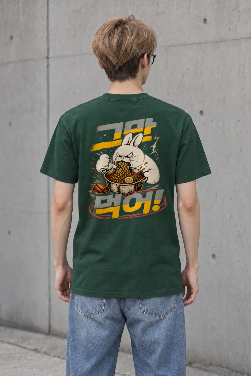 "MIDNIGHT RAMYEON" Heavyweight Unisex Crewneck T-shirt