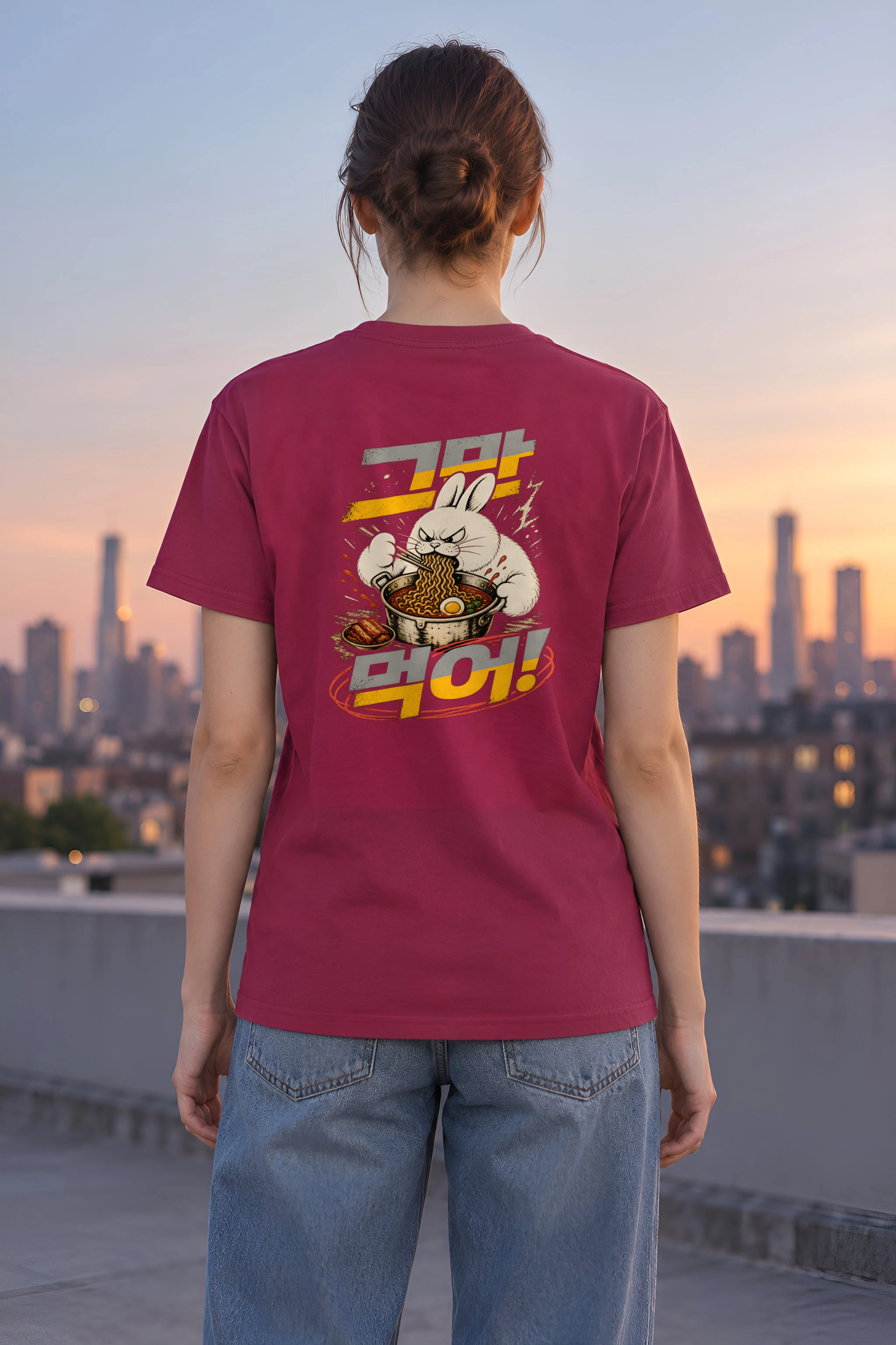 "MIDNIGHT RAMYEON" Heavyweight Unisex Crewneck T-shirt