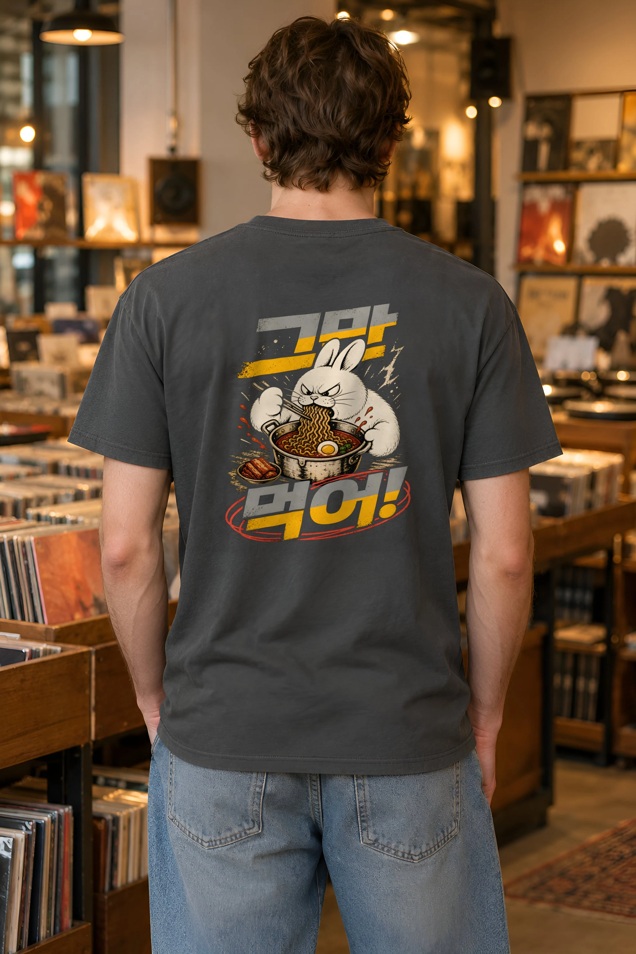 "MIDNIGHT RAMYEON" Heavyweight Unisex Crewneck T-shirt