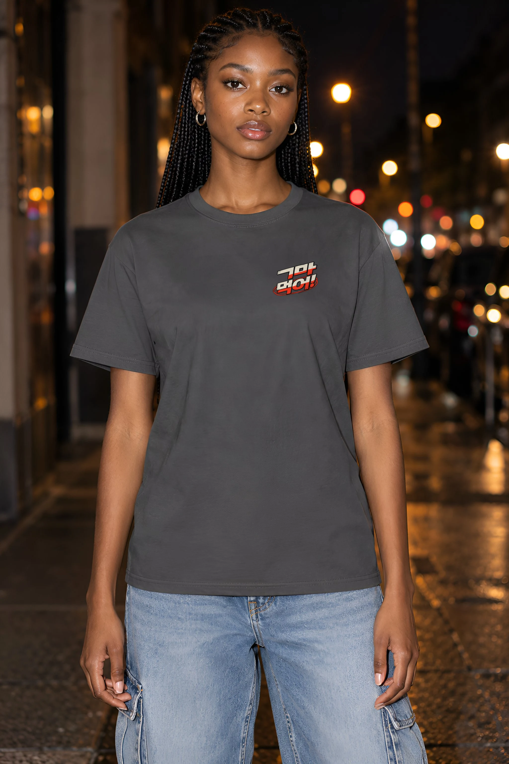 "MIDNIGHT RAMYEON" Heavyweight Unisex Crewneck T-shirt