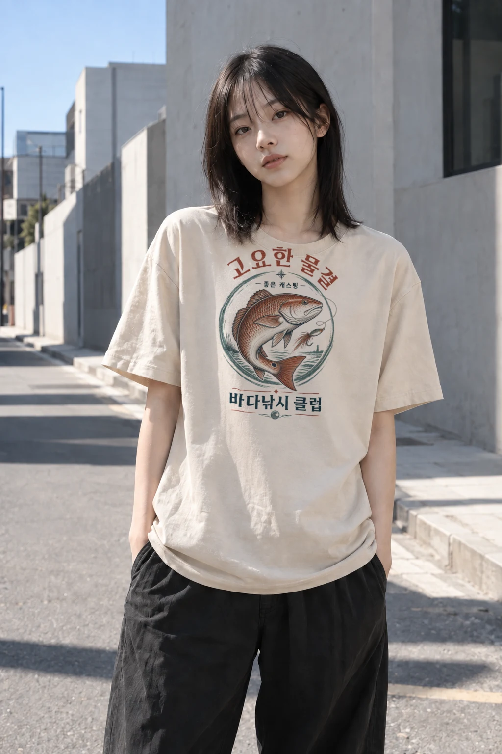 “Redfish Society” Heavyweight Unisex Crewneck T-shirt | Gildan 5000
