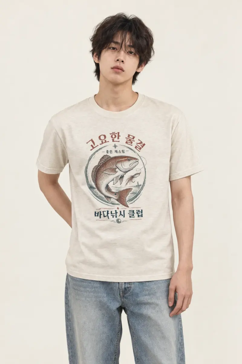 "Redfish Society" Heavyweight Unisex Crewneck T-shirt