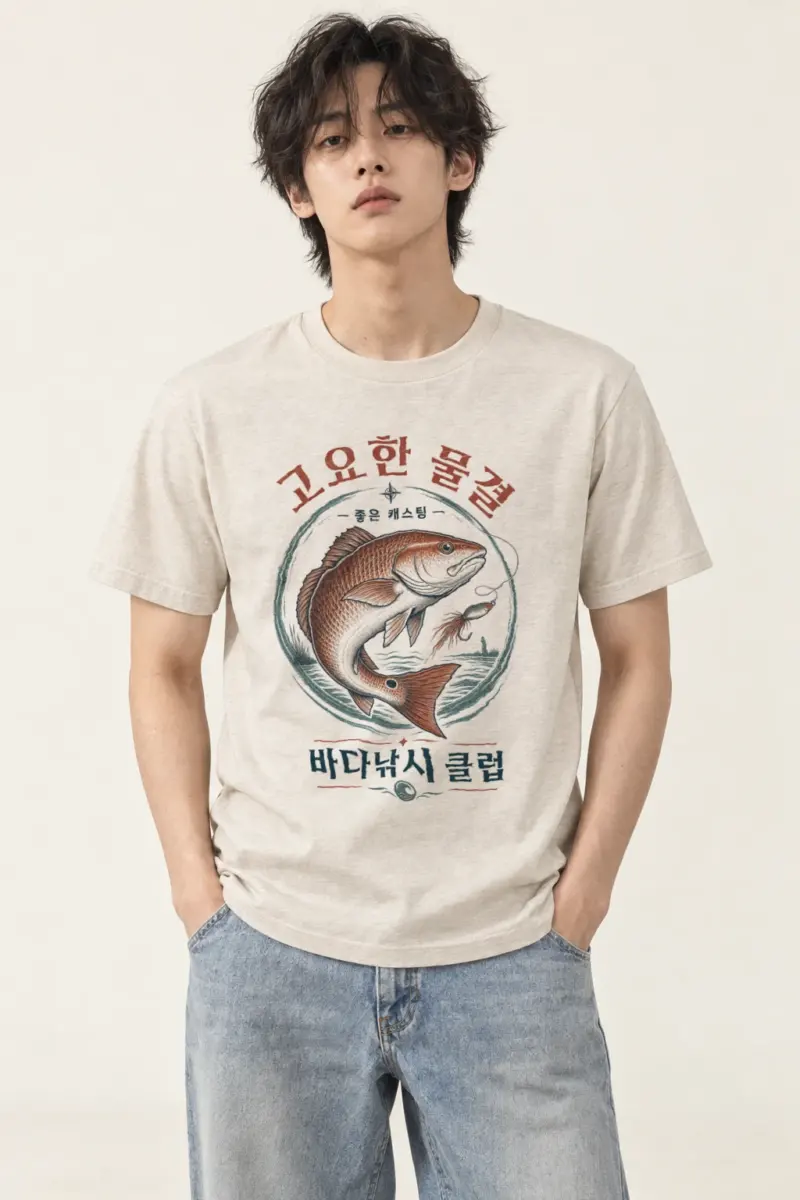 "Redfish Society" Heavyweight Unisex Crewneck T-shirt