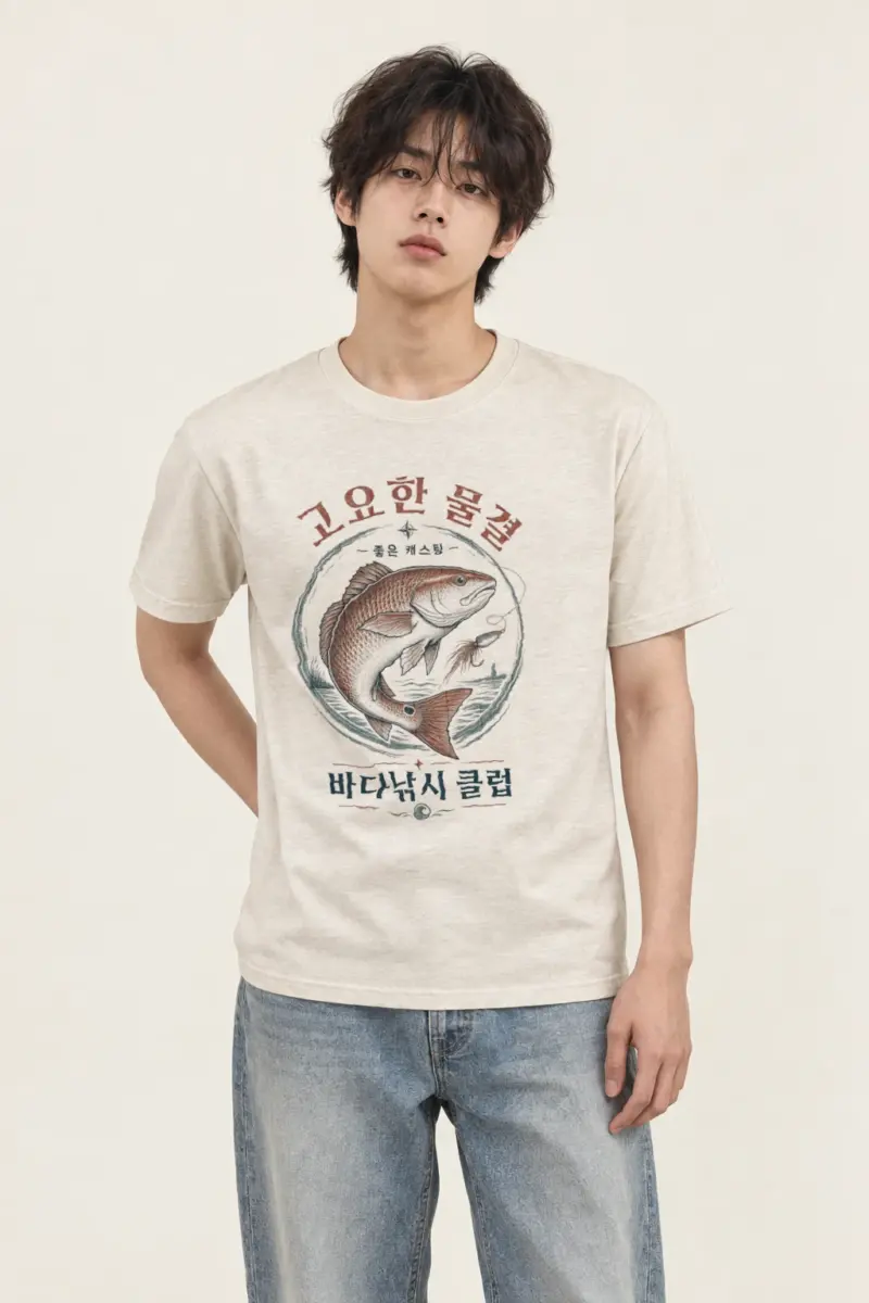 "Redfish Society" Heavyweight Unisex Crewneck T-shirt