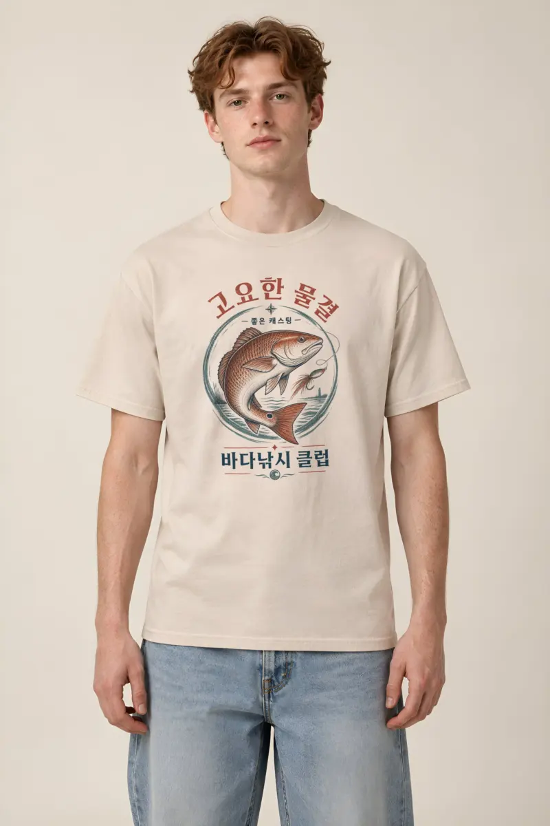 "Redfish Society" Heavyweight Unisex Crewneck T-shirt