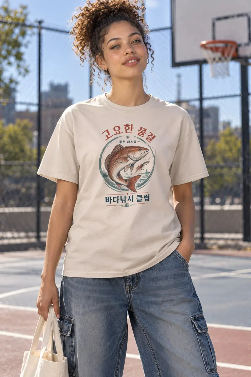 "Redfish Society" Heavyweight Unisex Crewneck T-shirt