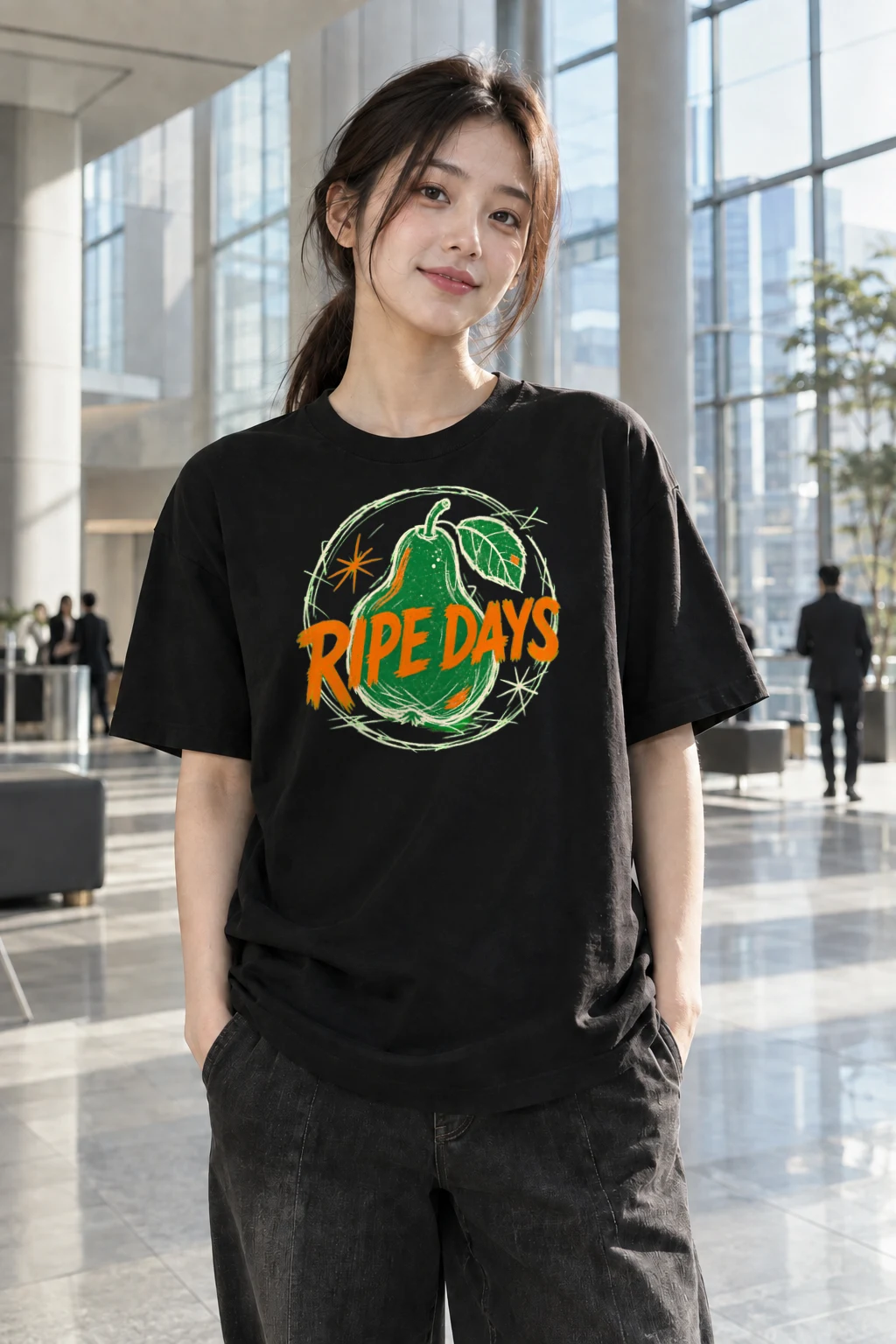 “Ripe days” Heavyweight Unisex Crewneck T-shirt | Gildan 5000