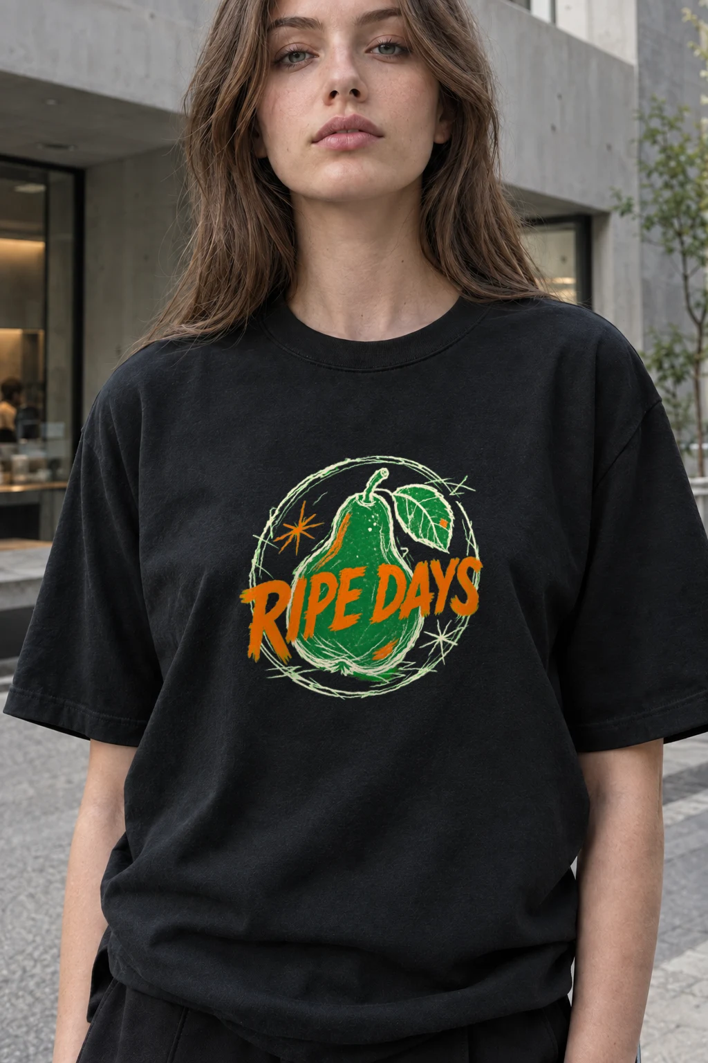 “Ripe days” Heavyweight Unisex Crewneck T-shirt | Gildan 5000