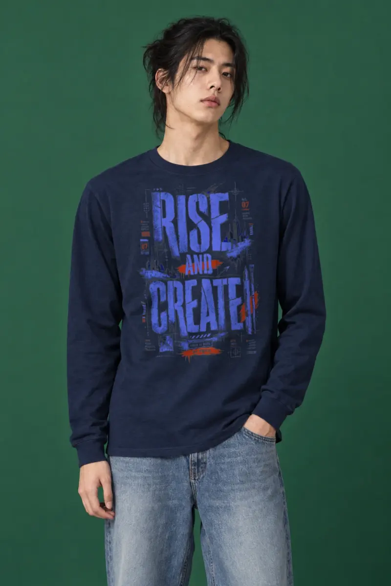 "Rise and Create" Unisex Longsleeve T-shirt