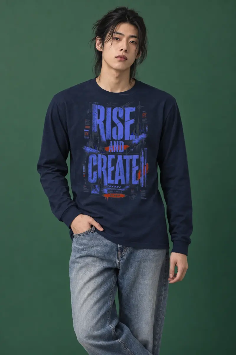 "Rise and Create" Unisex Longsleeve T-shirt