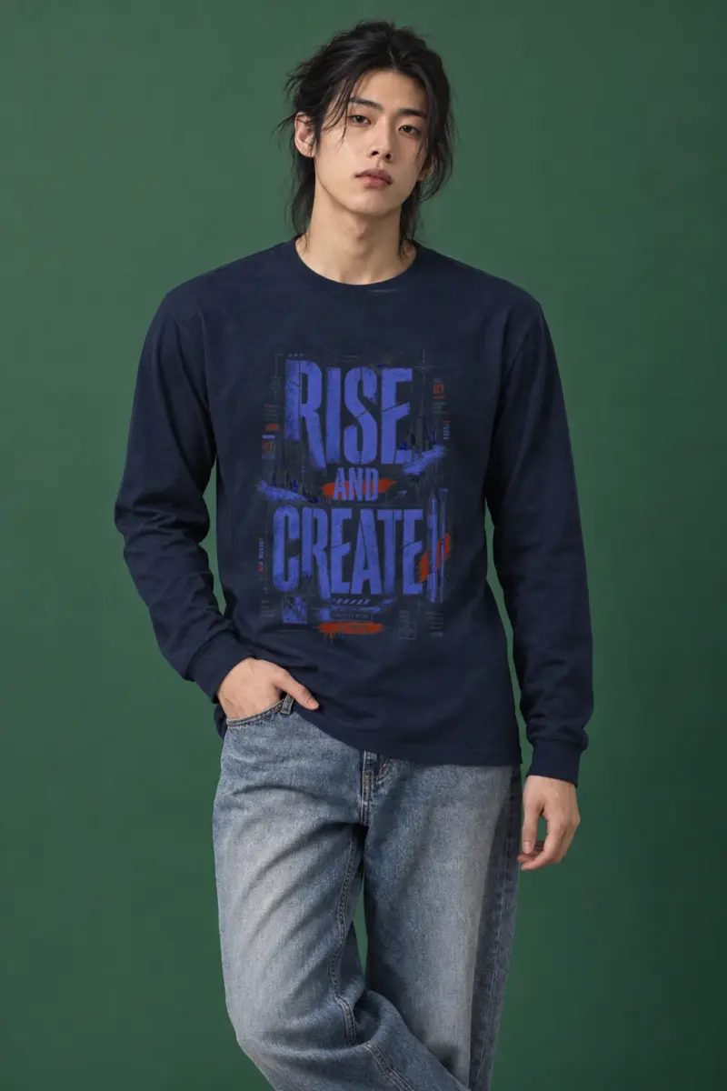 "Rise and Create" Unisex Longsleeve T-shirt