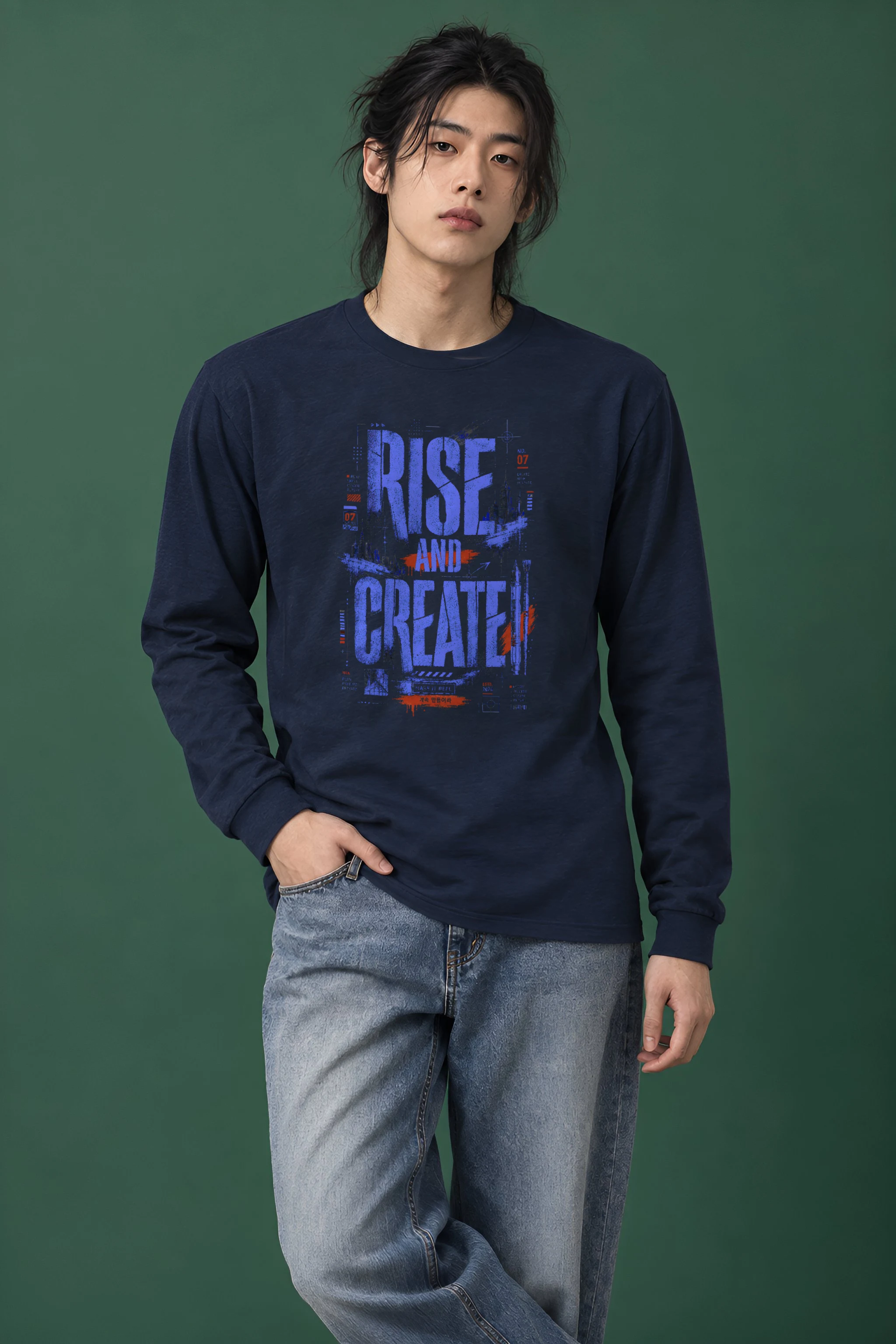 "Rise and Create" Unisex Longsleeve T-shirt