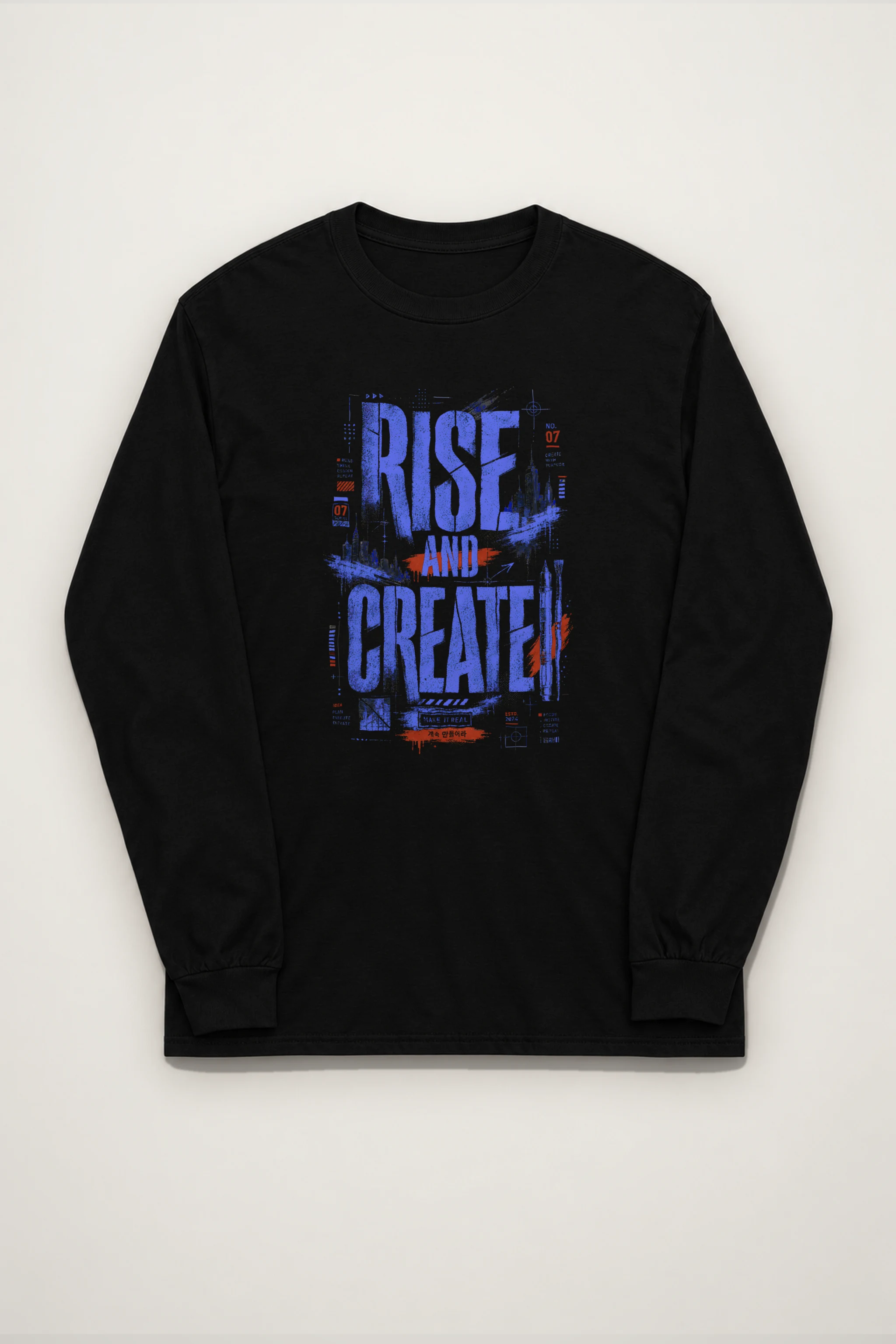 "Rise and Create" Unisex Longsleeve T-shirt
