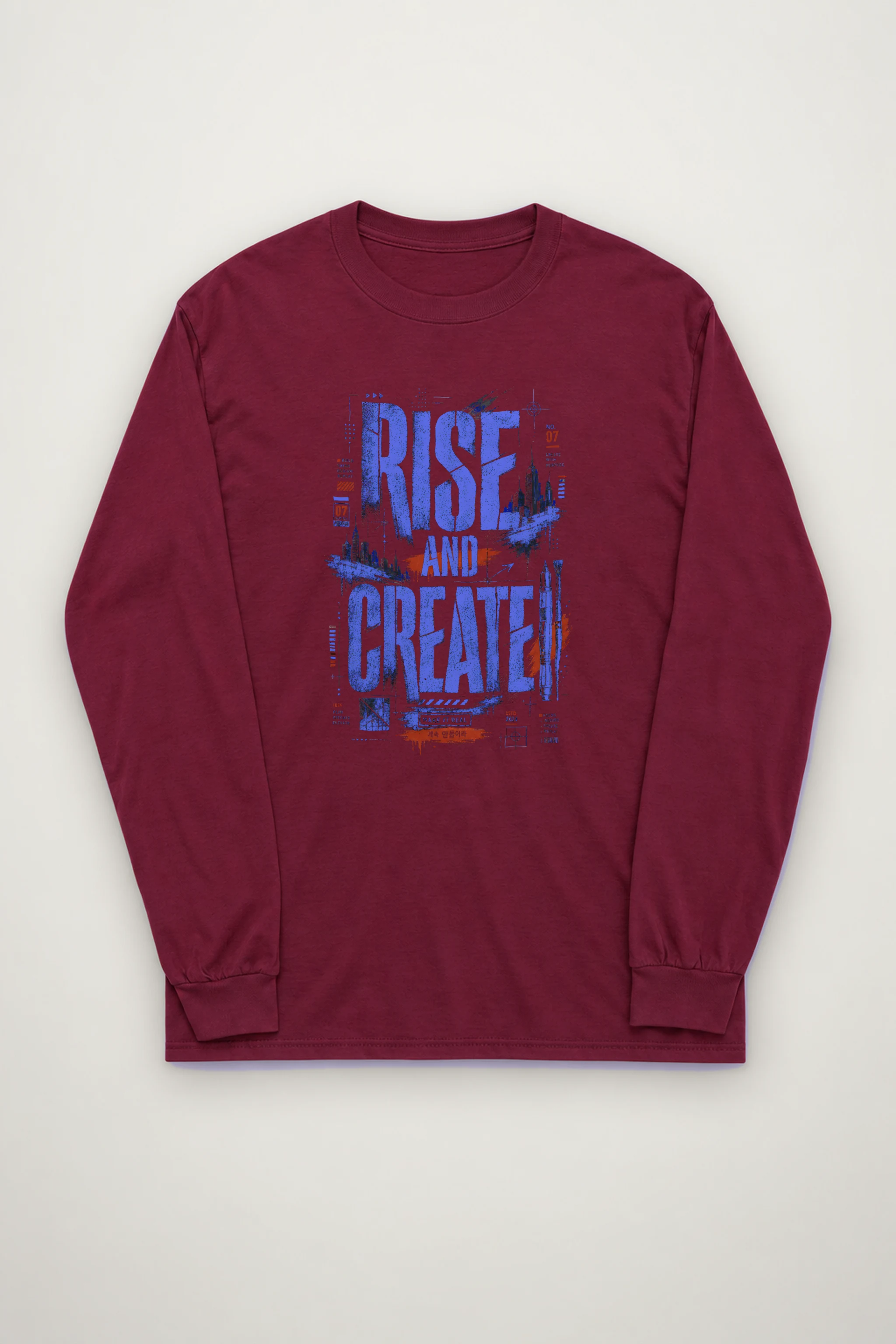 "Rise and Create" Unisex Longsleeve T-shirt