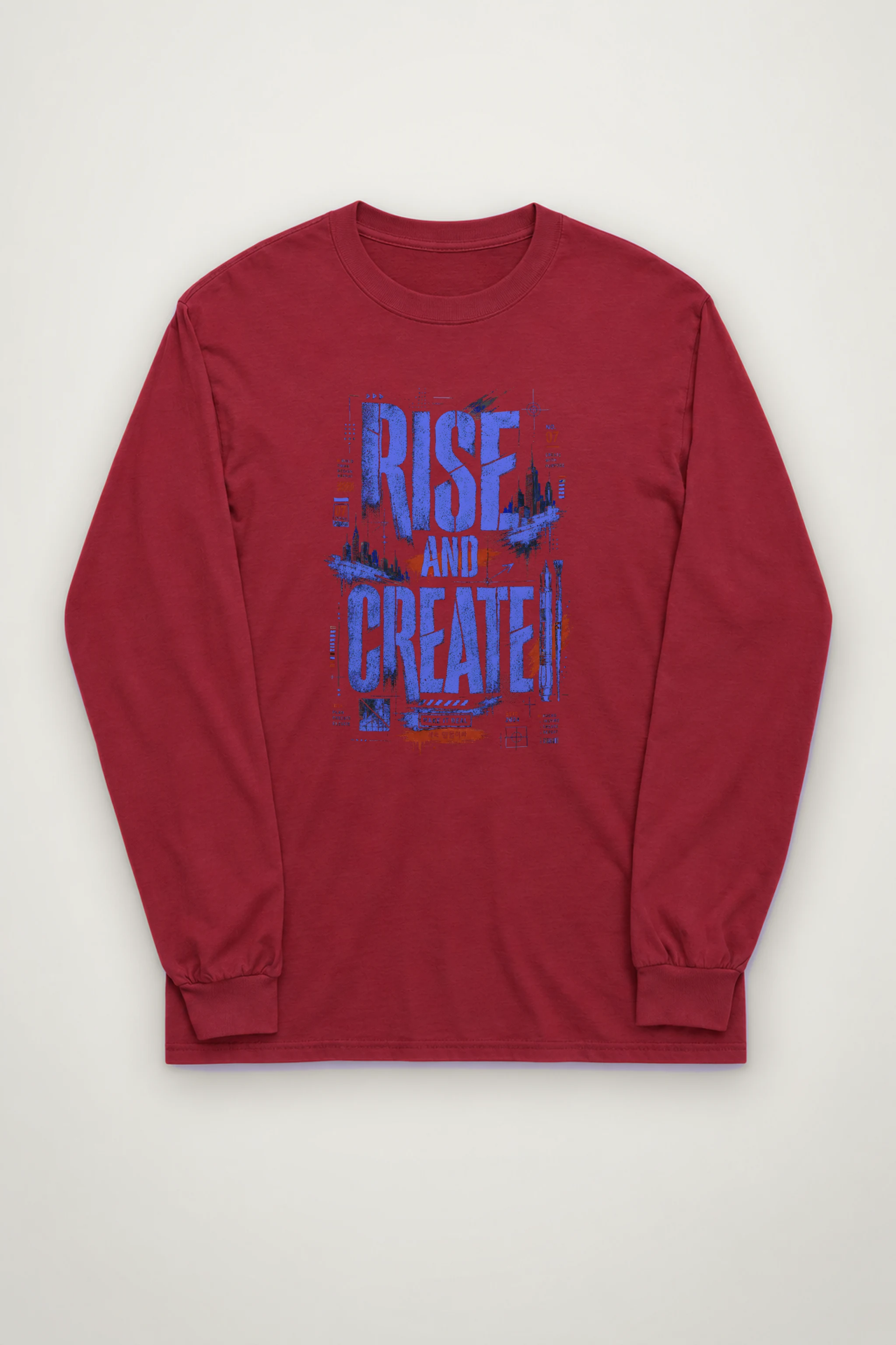 "Rise and Create" Unisex Longsleeve T-shirt