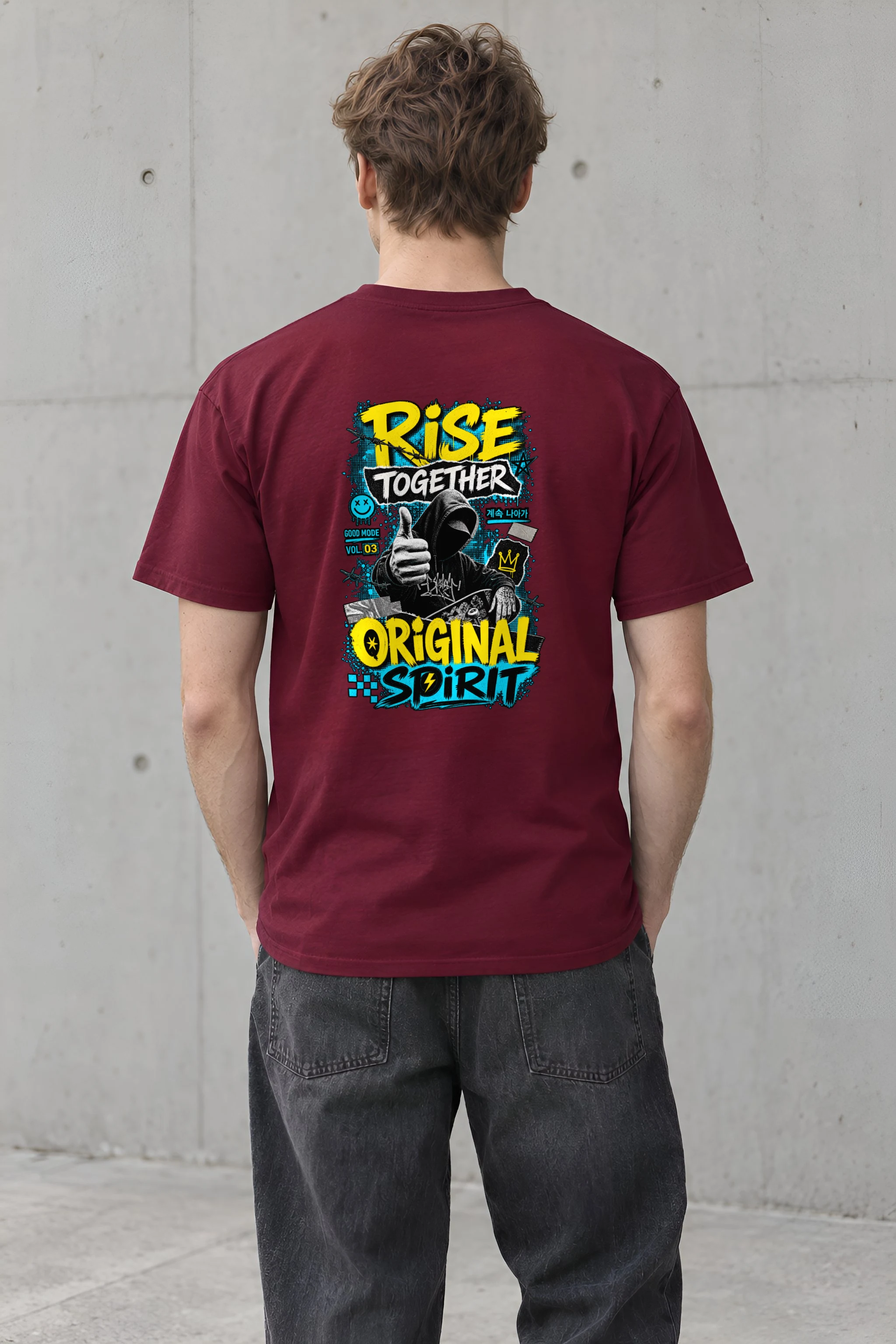 "Rise Together" Heavyweight Unisex Crewneck T-shirt