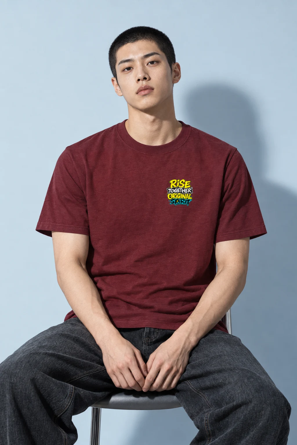 "Rise Together" Heavyweight Unisex Crewneck T-shirt