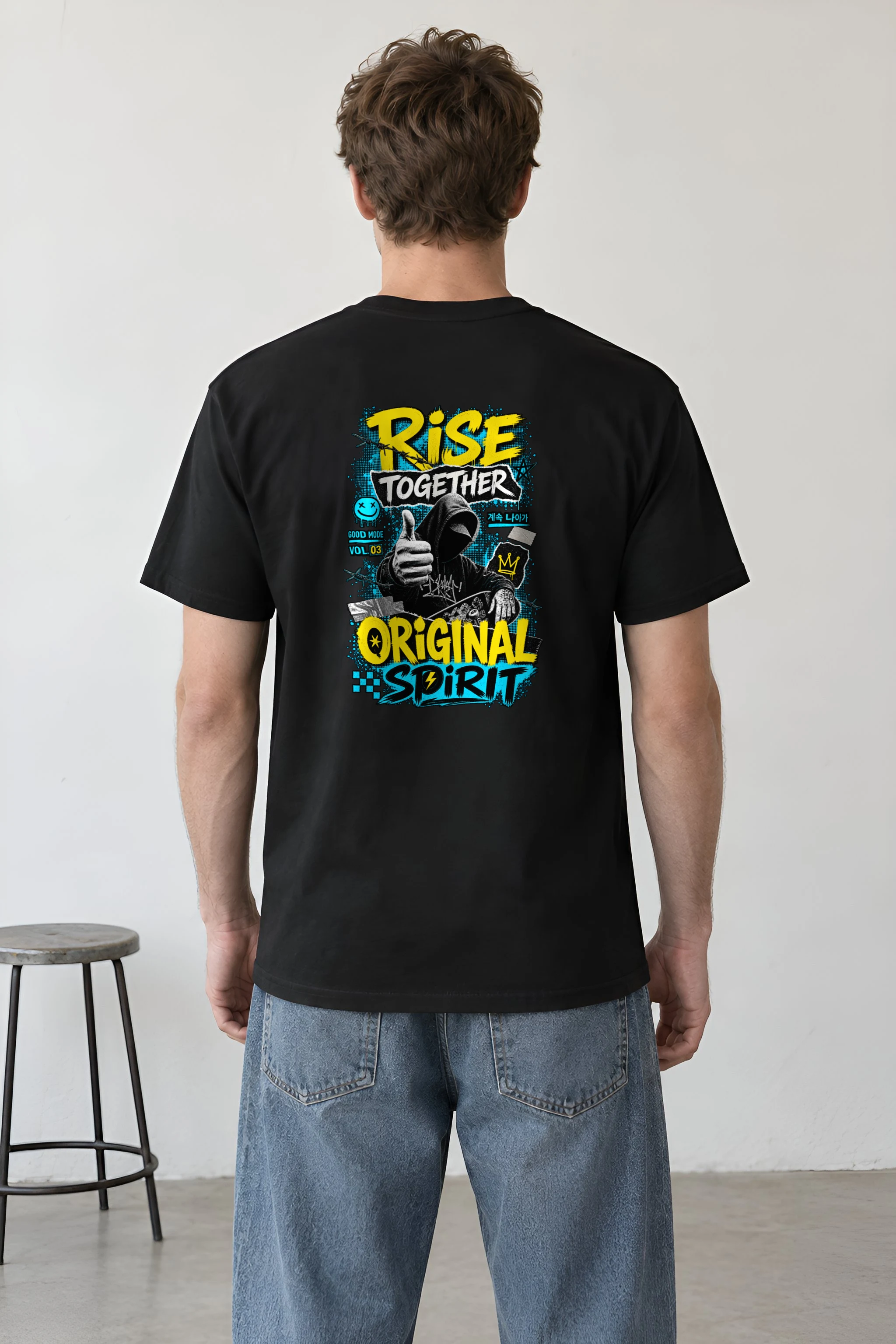 "Rise Together" Heavyweight Unisex Crewneck T-shirt