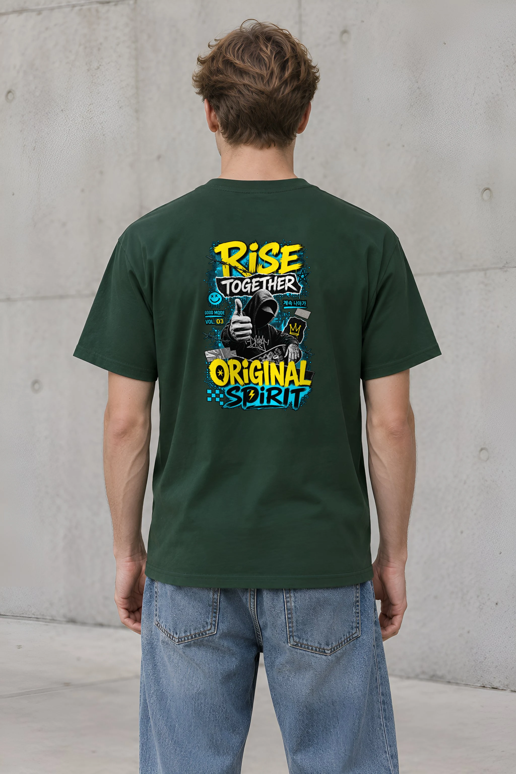 "Rise Together" Heavyweight Unisex Crewneck T-shirt