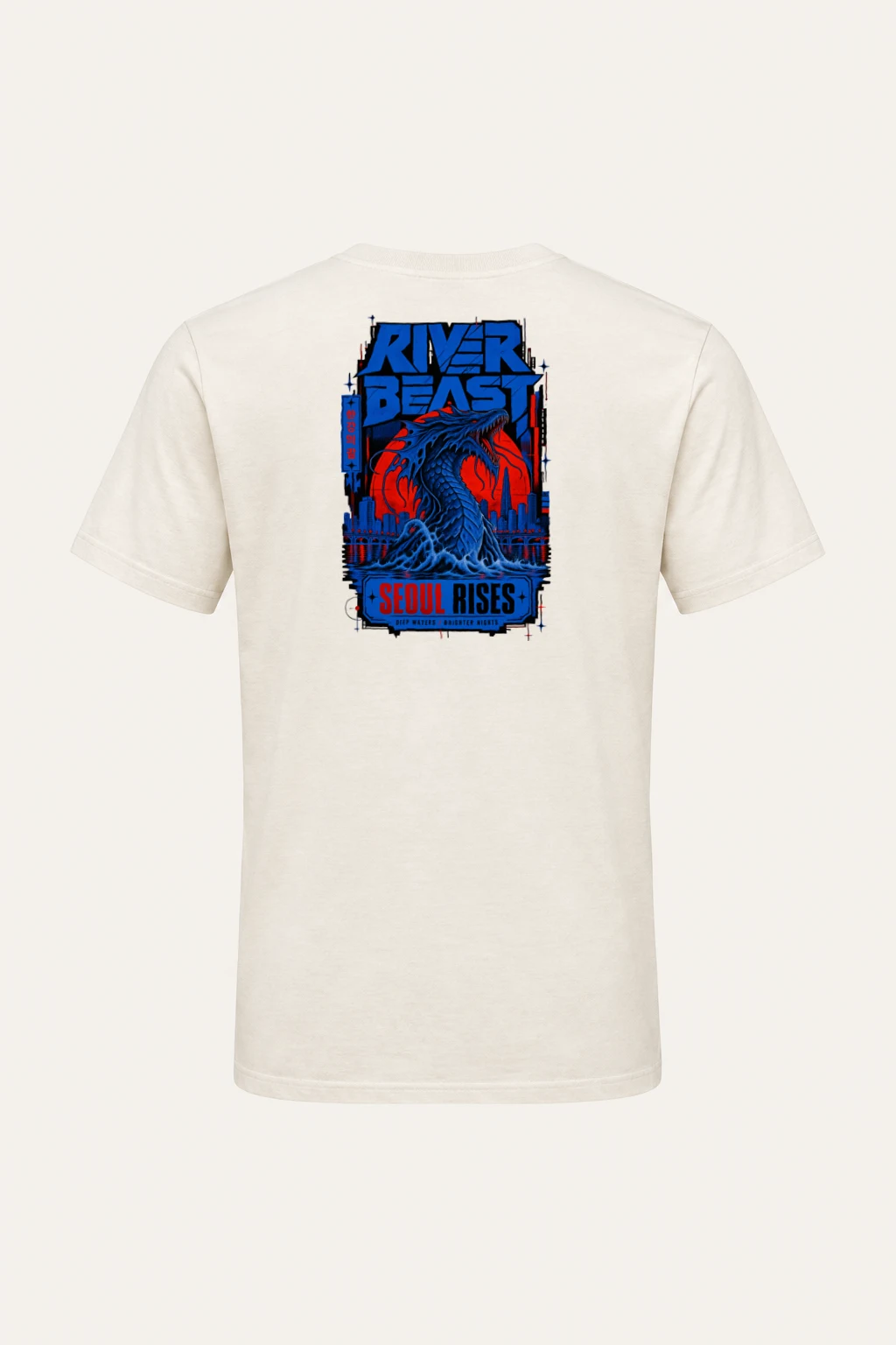 "River Beast" Heavyweight Unisex Crewneck T-shirt | Gildan 5000