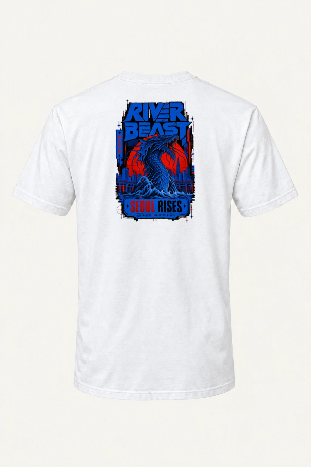 "River Beast" Heavyweight Unisex Crewneck T-shirt | Gildan 5000