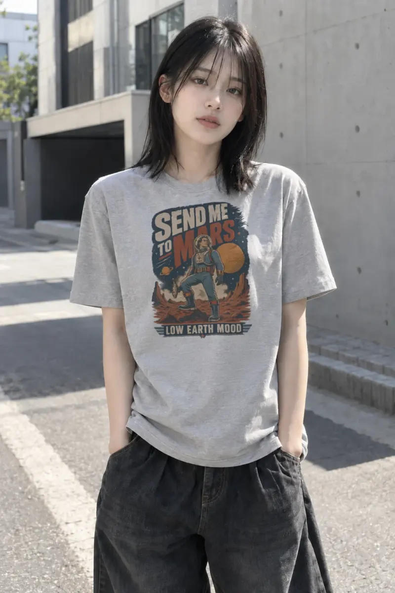 “Send me to mars” Heavyweight Unisex Crewneck T-shirt | Gildan 5000