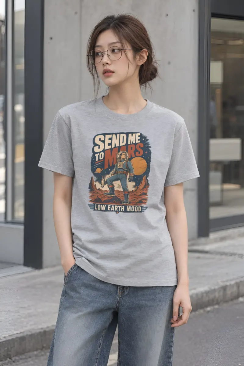 "Send me to mars" Heavyweight Unisex Crewneck T-shirt