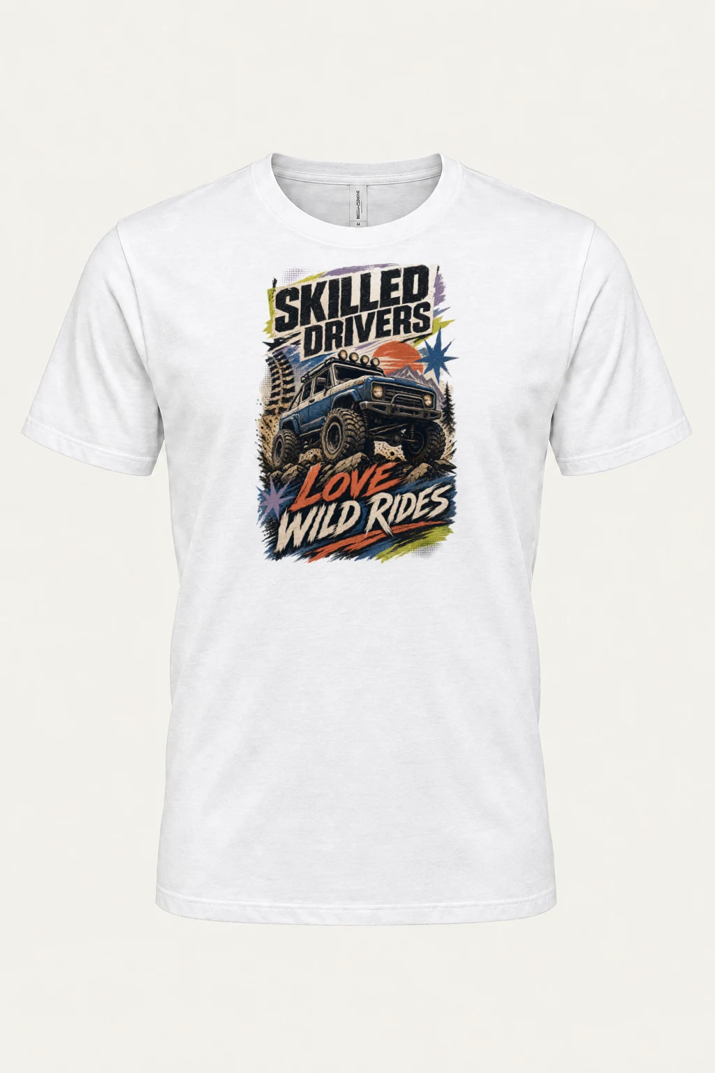“Skilled drivers” Heavyweight Unisex Crewneck T-shirt | Gildan 5000