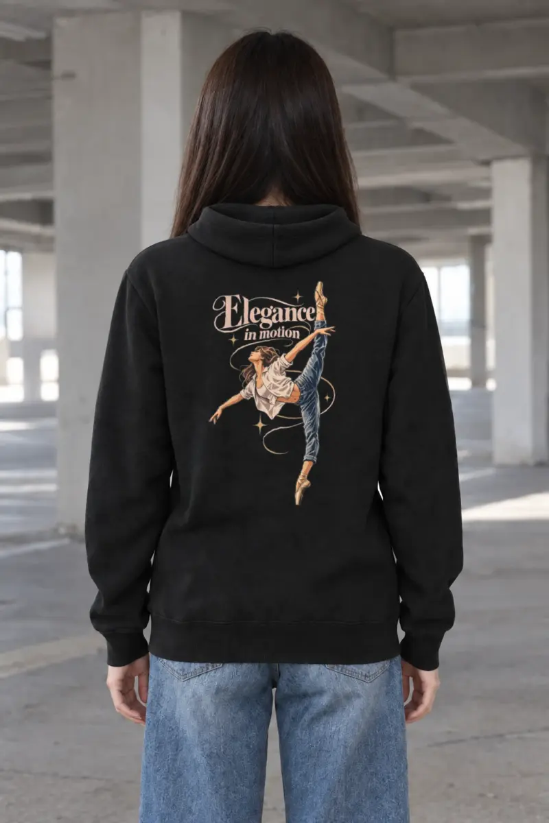 "Elegance In Motion" Heavy Blend Unisex Pullover Hoodie