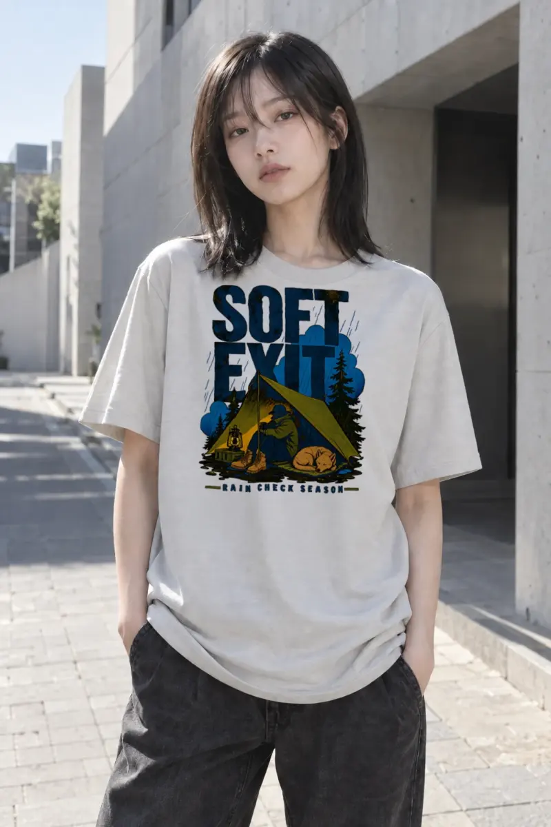 "Soft Exit" Heavyweight Unisex Crewneck T-shirt | Gildan 5000