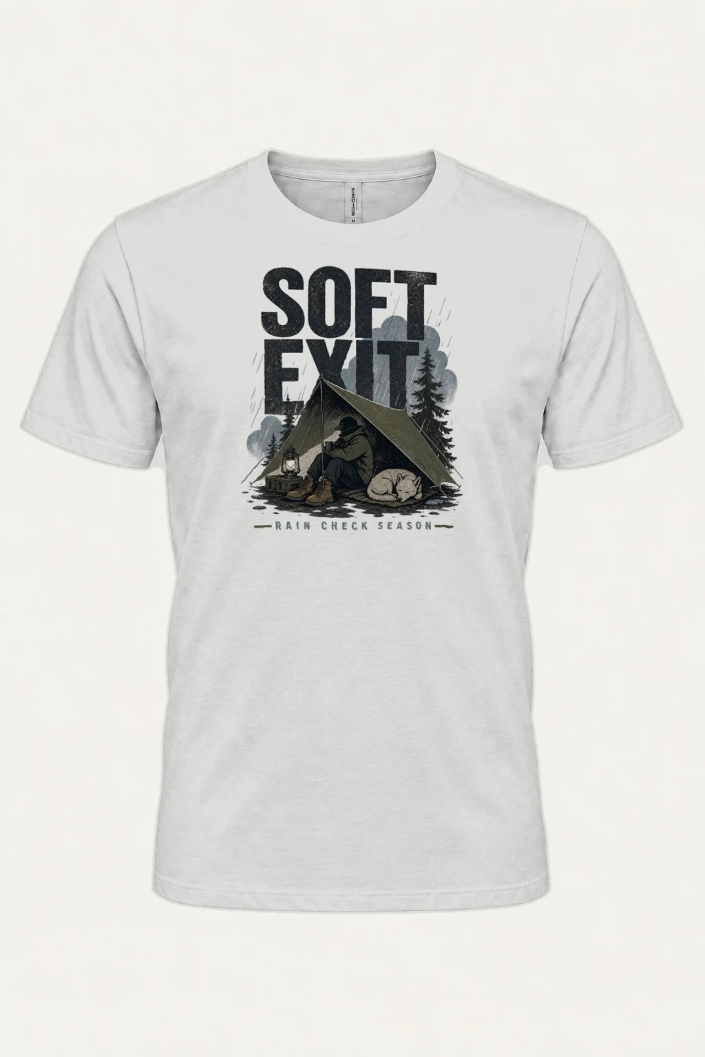 “Soft Exit” Heavyweight Unisex Crewneck T-shirt | Gildan 5000