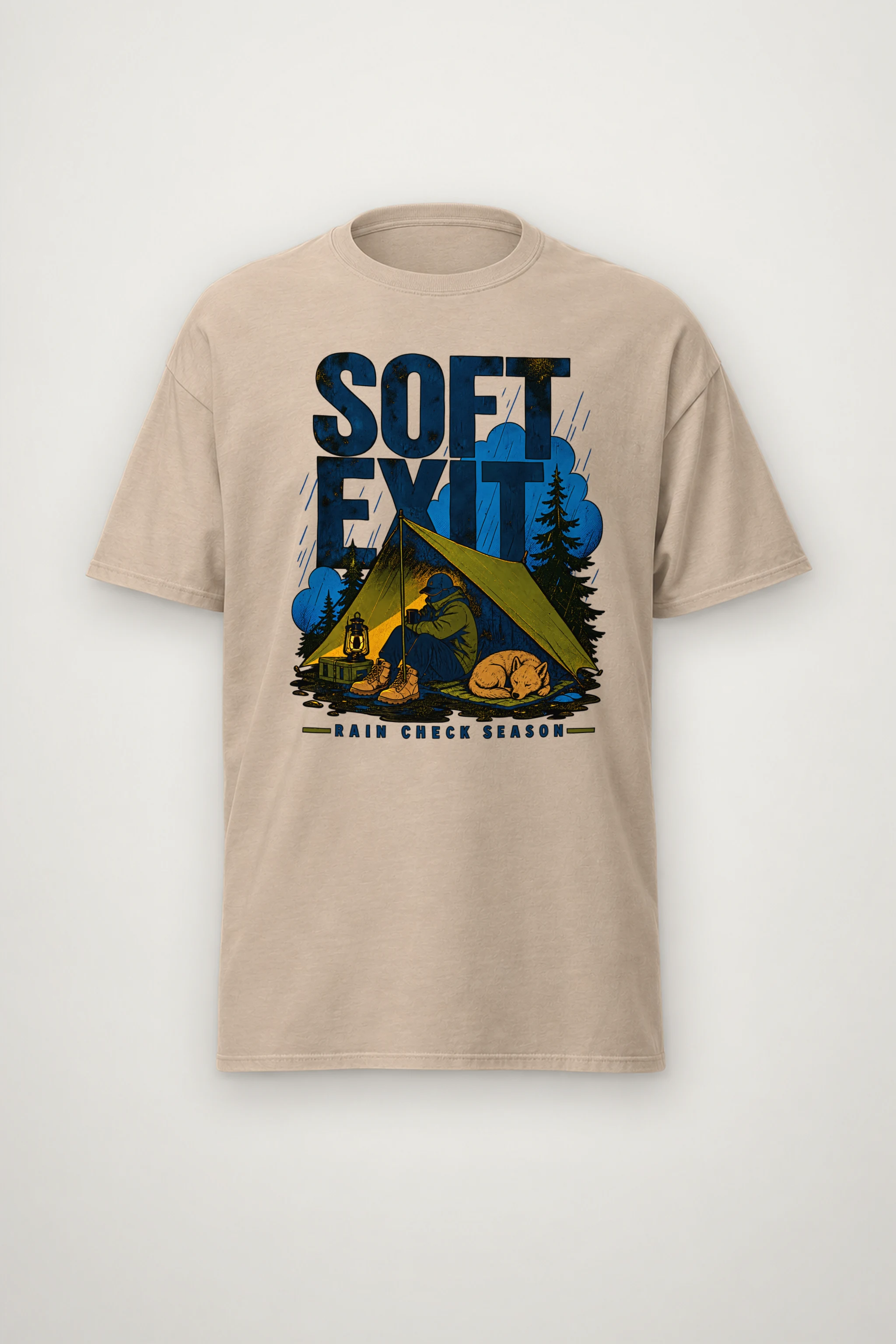 "Soft Exit" Heavyweight Unisex Crewneck T-shirt