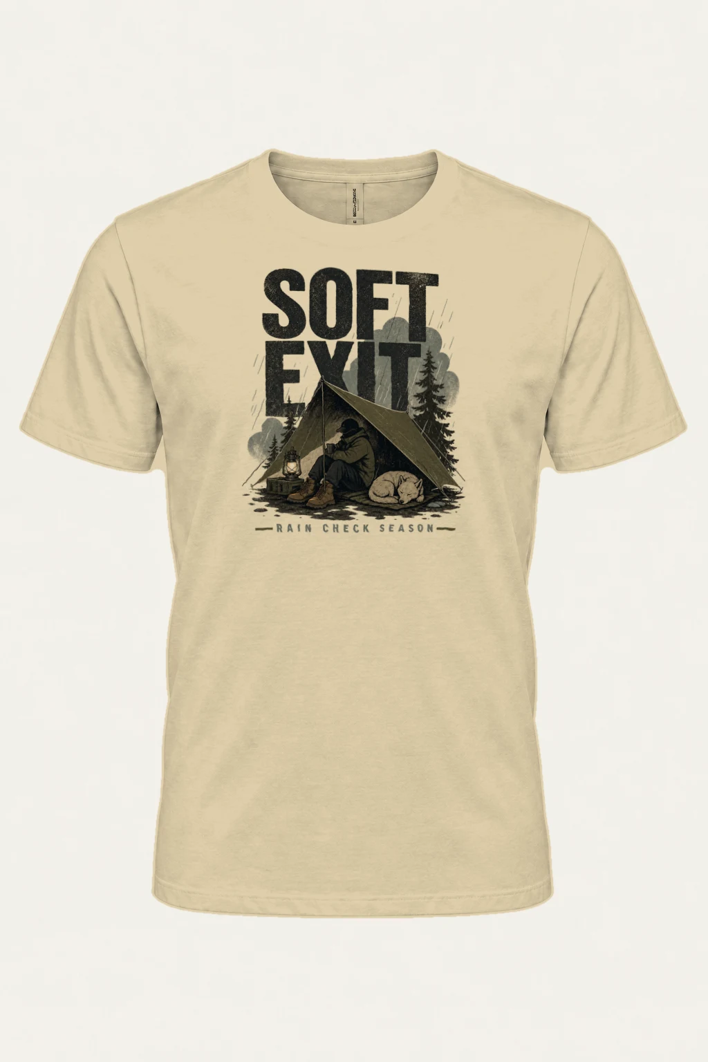 “Soft Exit” Heavyweight Unisex Crewneck T-shirt | Gildan 5000