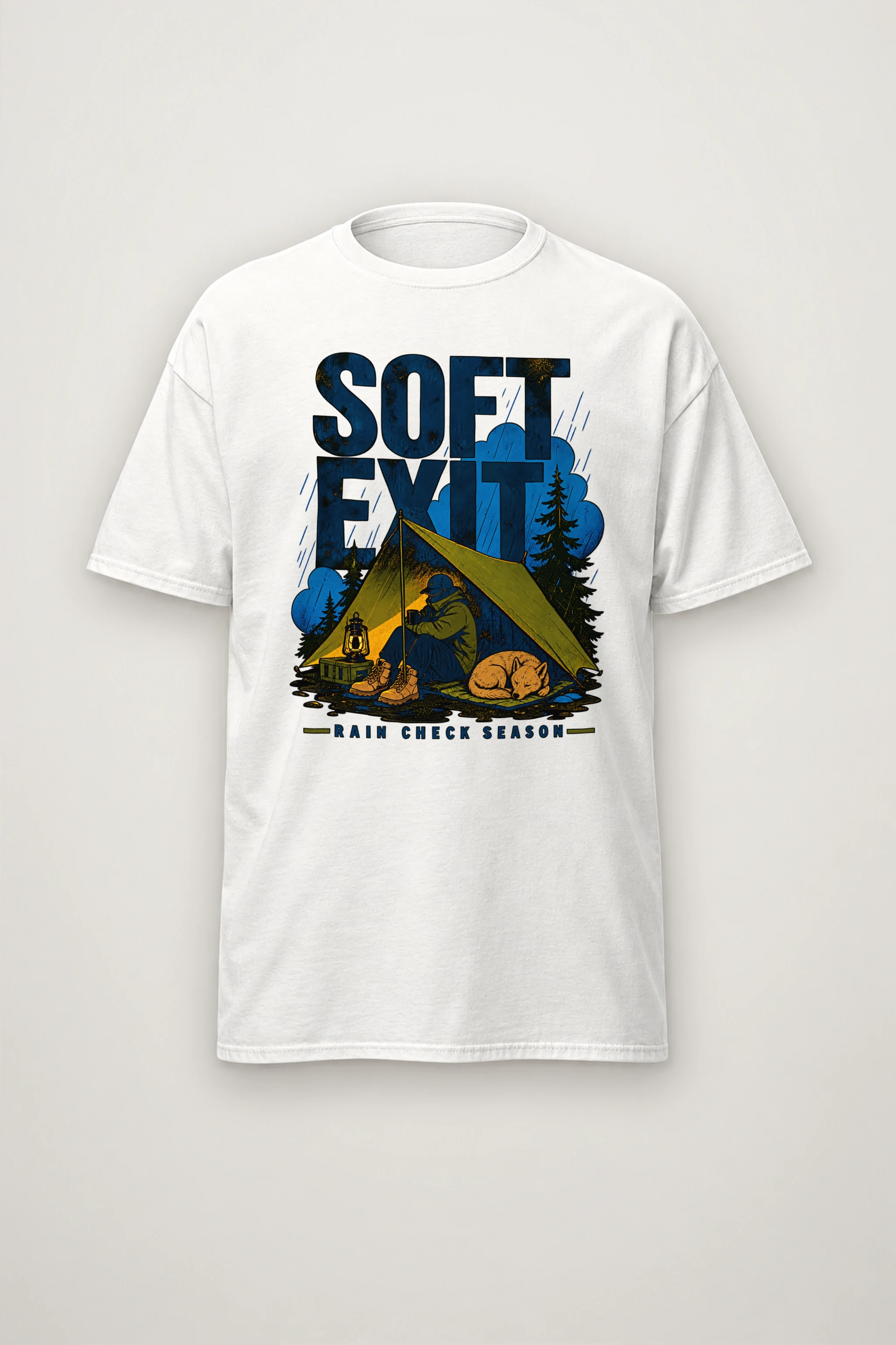"Soft Exit" Heavyweight Unisex Crewneck T-shirt