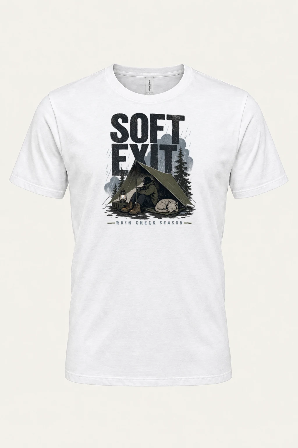 “Soft Exit” Heavyweight Unisex Crewneck T-shirt | Gildan 5000