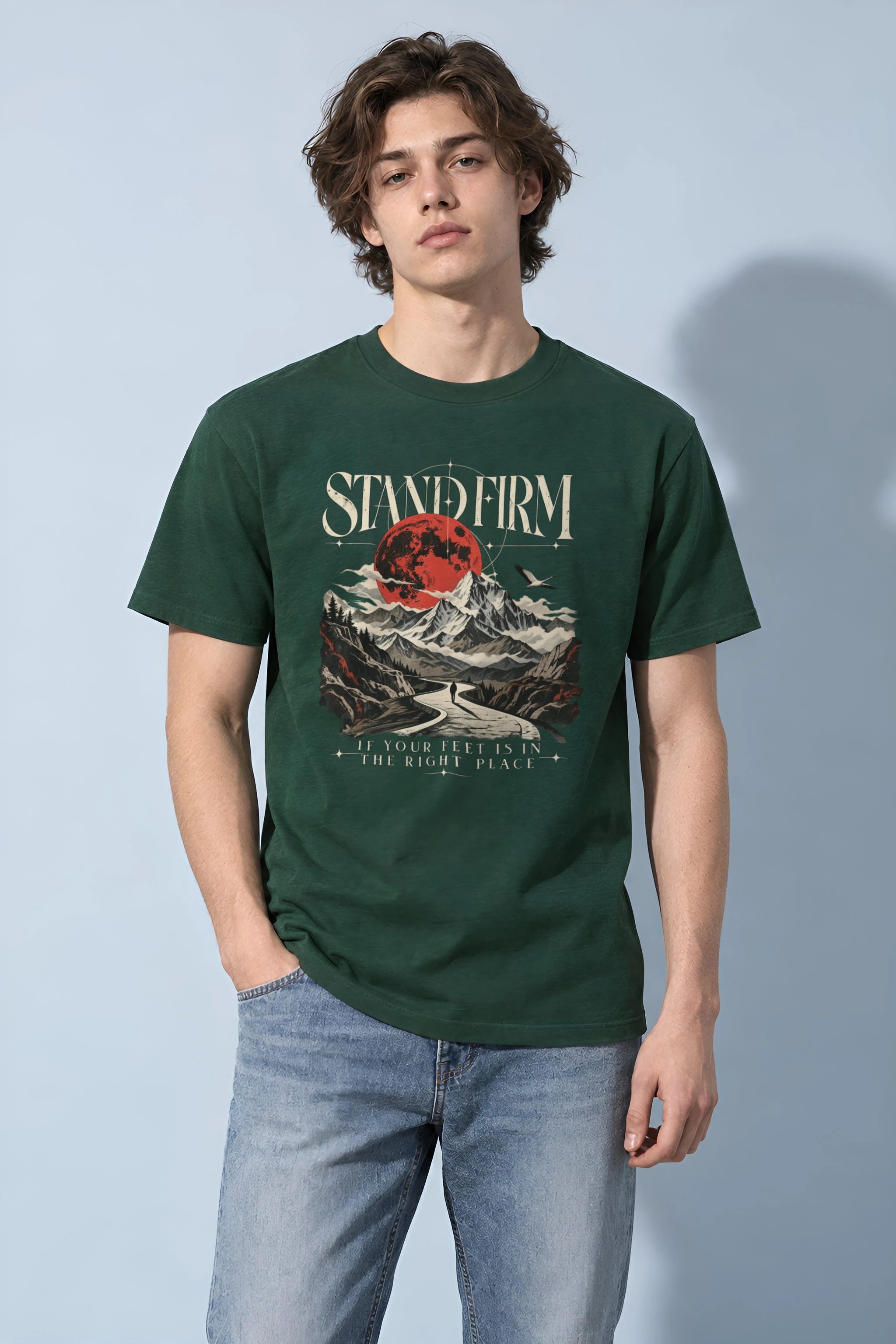 "Stand Firm" Heavyweight Unisex Crewneck T-shirt