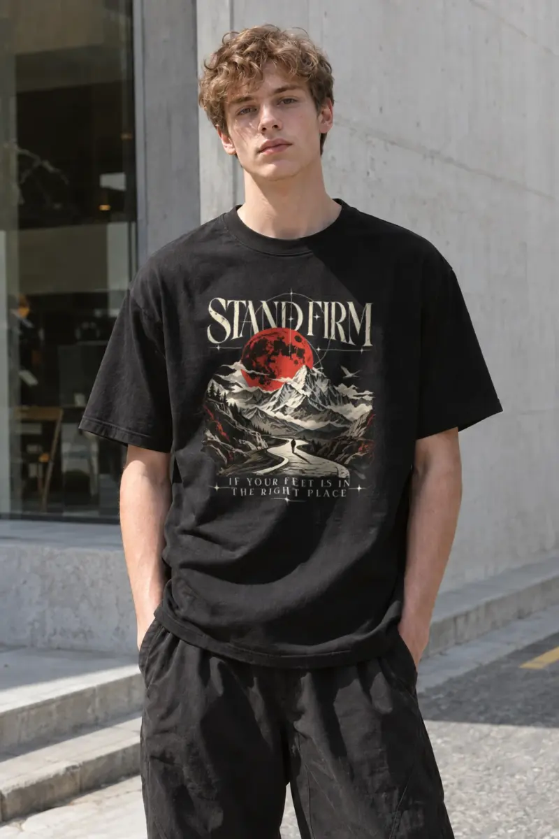 "Stand Firm" Heavyweight Unisex Crewneck T-shirt | Gildan 5000